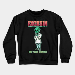 FXCKSIN Alien Artwork Crewneck Sweatshirt